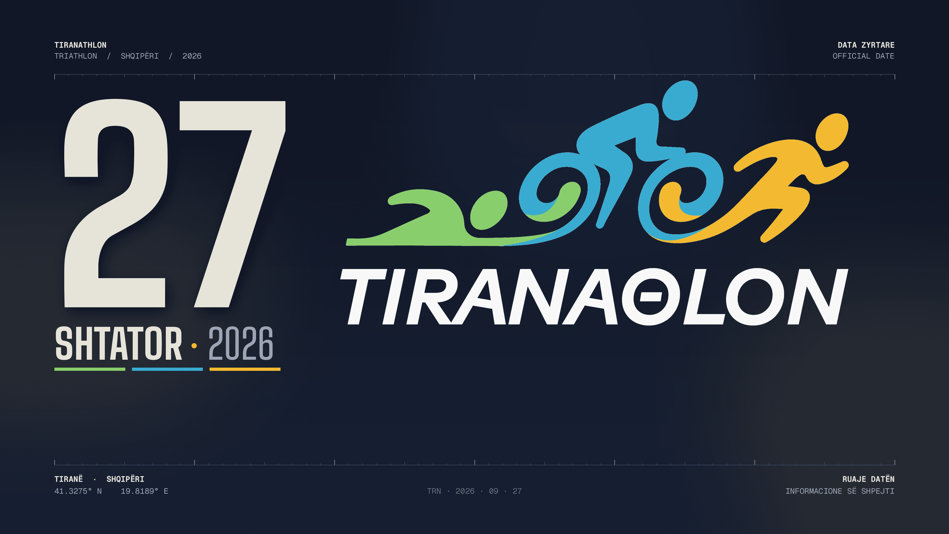 TIRANAΘLON — Gran Fondo, 27 September 2026, Tiranë, Shqipëri